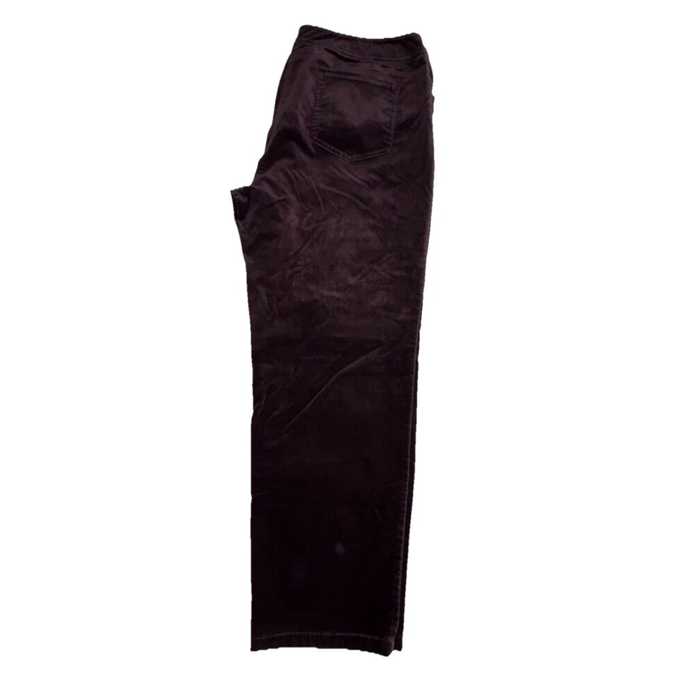 Eileen Fisher Brown Velvet Pants Straight Leg Trousers Size XL Straight Leg